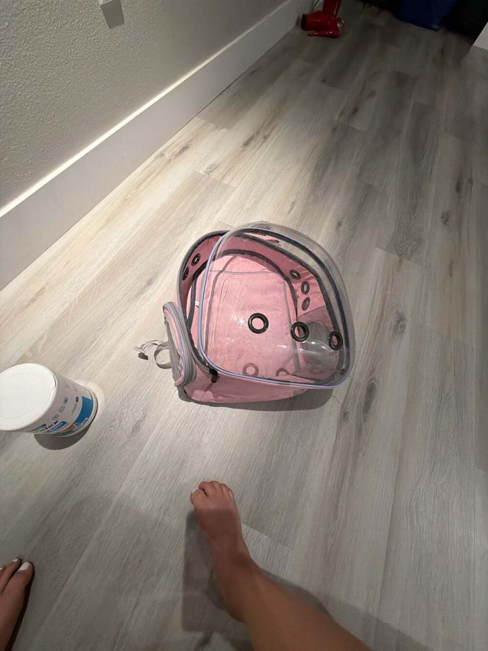 Bnf® Cat Dog Backpack Oxford Cloth Pet Carrier Handbag for Puppy Pink